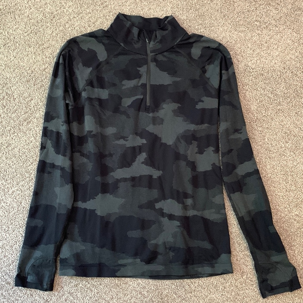Athleta Momentum Seamless Half Zip Sz M